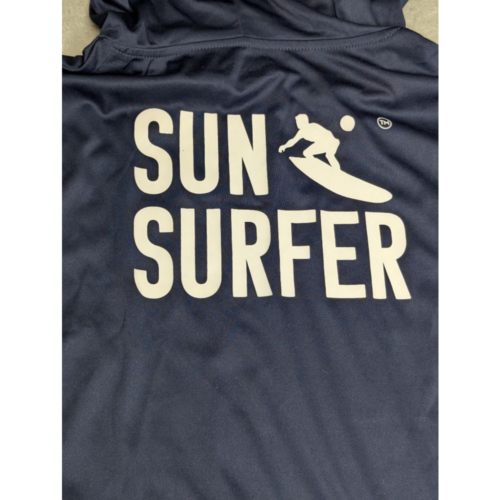 Men's SUN SURFER Navy Blue Hoodie L UV Protection - Picture 7 of 11
